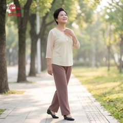 26203 - Quần Dài Thun Xô Suông Thanh Lịch