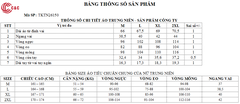 26150 - Áo Thun Gân Sóng Kim Tuyến Tà Xẻ Phối Nút Kiểu Ngọc Trai