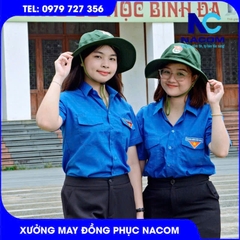 Áo sơ mi đoàn thanh niên tay ngắn