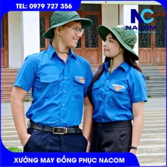 Áo sơ mi đoàn thanh niên tay ngắn
