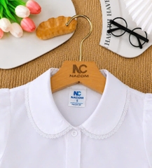 Áo học sinh sơ mi phối