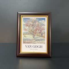 Khung Ảnh Để Bàn Nâu chỉ vàng 102Cv