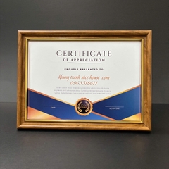 Khung Bằng Khen 103CV 