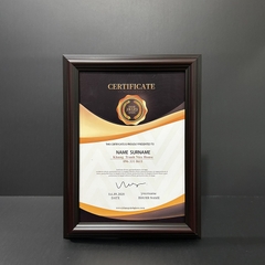 Khung Bằng Khen Nâu Cổ Điển 1245