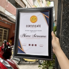 Khung Bằng Khen Hoa Văn Bạc 200BLS