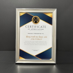 Khung Bằng Khen Màu Bạc Sang Trọng 205S
