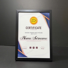 Khung Bằng Khen Màu Đen 251BL 
