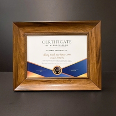 Khung Bằng Khen Màu Gỗ 679