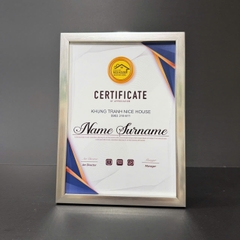 Khung Bằng Khen Màu Bạc F1B S 