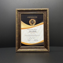 Khung Bằng Khen Nâu Cổ Điển B128