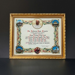 KHUNG BẰNG ÂN NHÂN CÔNG GIÁO BẰNG GỖ 1017B