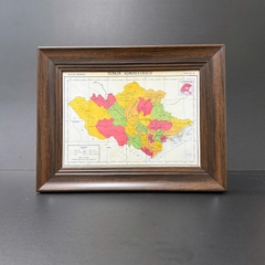 Khung bản đồ đẹp vân gỗ S902