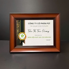 Khung Bằng Khen Màu Gỗ S902-BR