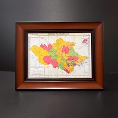 Khung bản đồ đẹp vân gỗ S902 BR