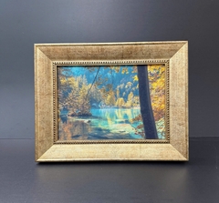 Khung Tranh Đẹp Vàng Xước T600