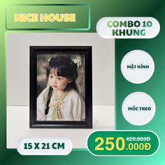 Sale off 10 khung 15x21cm khung bạc 101D