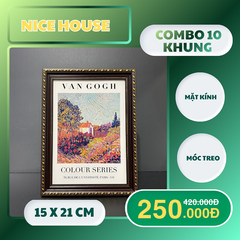 Sale off 10 khung 15x21cm khung bạc 518N