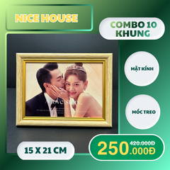 Sale off 10 khung 15x21cm khung bạc 103G