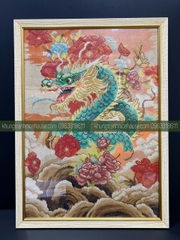 Khung tranh thêu chữ thâp SD