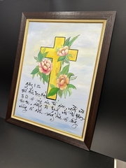 KHUNG ĐÔI TRANH THƯ PHÁP F5V SD