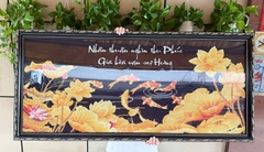 KHUNG TRANH ĐÍNH ĐÁ GỖ 682 ĐEN