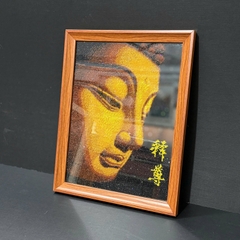 KHUNG TRANH THÊU MÀU GỖ CVG