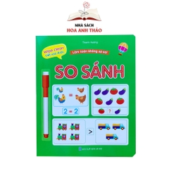 Sách - Làm toán không sợ sai Wipe clean viết xóa được Việt Hà Tặng kèm 2 bút (Bộ 4 quyển)