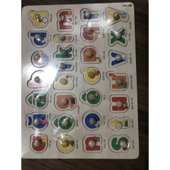 Đồ chơi xếp hình bảng núm gỗ nhiều chủ đề cho bé