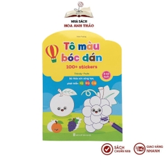 Sách - Bộ Tô Màu Bóc Dán 100+ Stickers (Song Ngữ Anh – Việt), bộ 6 quyển