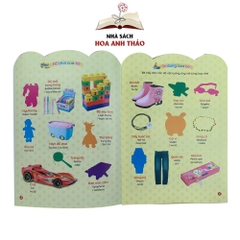 Sách Bóc dán thông minh song ngữ Việt Anh dành cho trẻ từ 2-6 tuổi