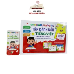 Sách - Tập đánh vần tiếng việt và bé chinh phục toán học kèm flashcard chữ cái