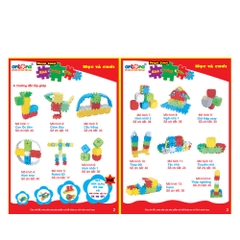 Đồ chơi Antona bộ lắp ghép hình vuông diệu kỳ 40 chi tiết