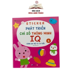 Sách Sticker bóc dán phát triển chỉ số thông minh IQ (Bộ 6 quyển)