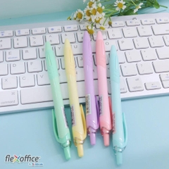 Bút gel B màu Pastel Thiên Long Pazto GEL-B015 - Mực xanh (5 cây)