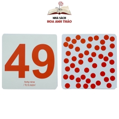 Bộ thẻ Flashcard Việt Hà dạy trẻ học toán Dot Card cho bé từ 3 tháng đến 6 tuổi