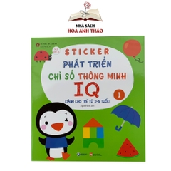 Sách Sticker bóc dán phát triển chỉ số thông minh IQ (Bộ 6 quyển)