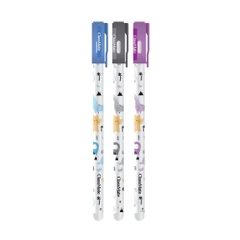Bút Gel Xoá Được GP01 B-DI Dinosaur Classmate Ngòi 0.5mm - xanh,đen,tím