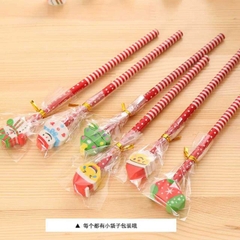 Bút chì đầu tẩy noel