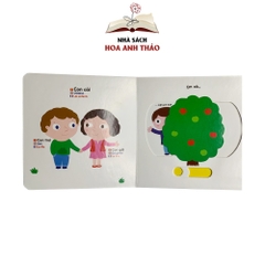 Sách chuyển động tương tác - Đa ngữ Anh Việt Pháp chủ đề Family Gia đình