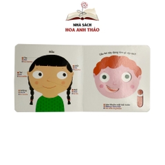 Sách chuyển động tương tác - Đa ngữ Anh Việt Pháp chủ đề The body Cơ thể người
