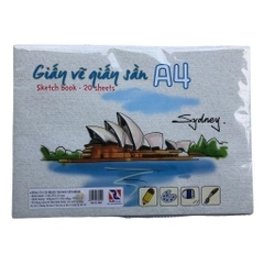 giấy vẽ màu nước chuyên dụng A3, A4 giấy màu kem