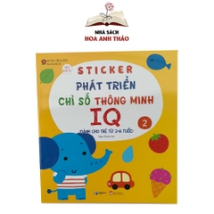 Sách Sticker bóc dán phát triển chỉ số thông minh IQ (Bộ 6 quyển)