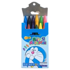 Bút sáp nhựa Doraemon 12 màu Colokit PCR-02/Do