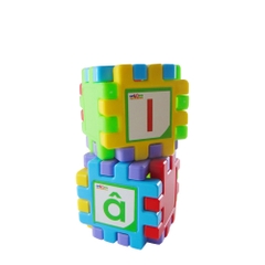 Đồ chơi Antona bộ lắp ghép hình vuông diệu kỳ 40 chi tiết