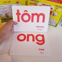 Bộ Thẻ Học Thông Minh Cho Bé Loại To Khổ A5
