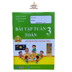 Sách - Combo Bài Tập Tuần và Đề Kiểm Tra Toán - Tiếng Việt Lớp 3 - Tập 1 - Kết Nối