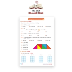 Sách - Đề kiểm tra toán và tiếng việt lớp 1 học kỳ 2 Cánh diều
