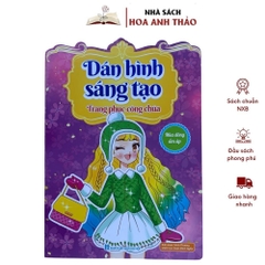 Sách Dán Hình Sáng Tạo Trang Phục Công Chúa Cho Bé Gái