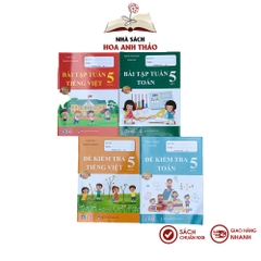 Sách - Bài tập tuần và đề kiểm tra Toán và Tiếng Việt lớp 5 học kỳ 1
