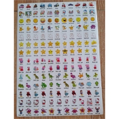 Sticker Khen Thưởng Học Sinh Combo 10 Tờ A4 Tiếng Việt - Tiếng Anh